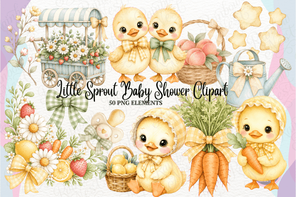 Download Little Sprout Baby Shower Clipart - Baby Collection