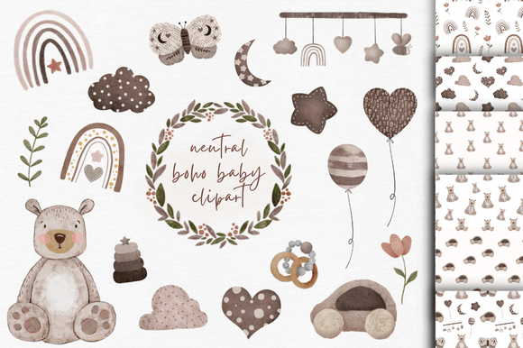 Download Boho Baby Clipart - Baby Collection