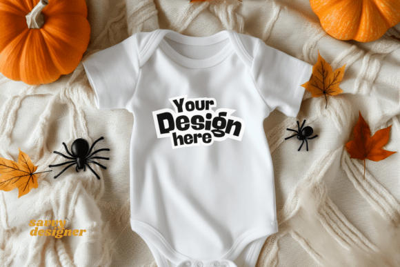 Download Halloween Baby Onesie Mockup - Baby Collection