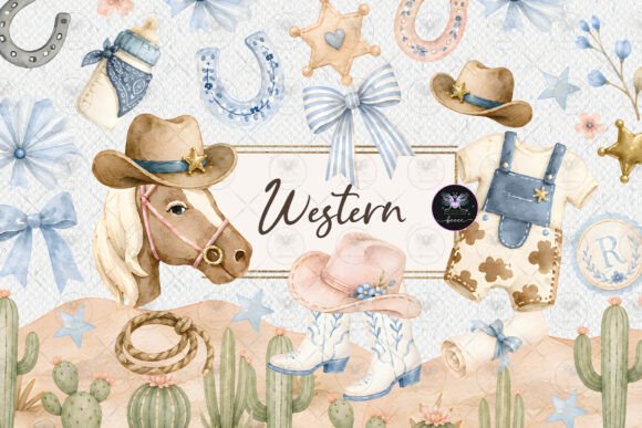 Download Western Baby Shower Clipart - Baby Collection