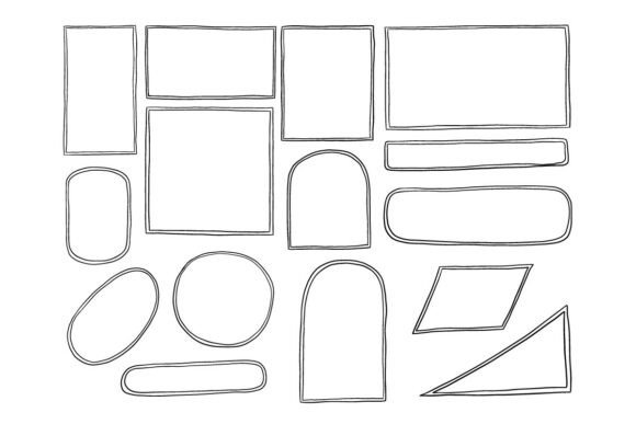 Download Hand Drawn Freeform Frame Shape - Hand Collection