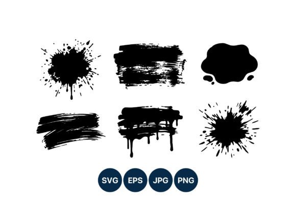 Download Black Ink Paint Splatter Vector Art - Paint Collection