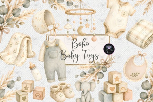Download Boho Baby Toys Clipart - Baby Collection