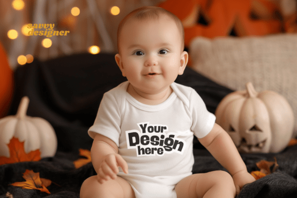 Download Rabbit Skins 4400 Baby Bodysuit Mockup - Baby Collection