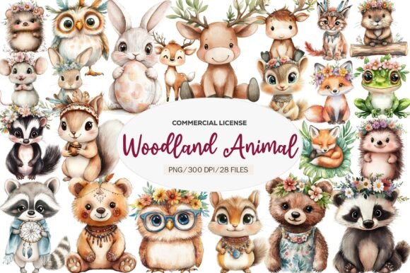 Download Boho Woodland Animal, Baby Animals Png - Baby Collection