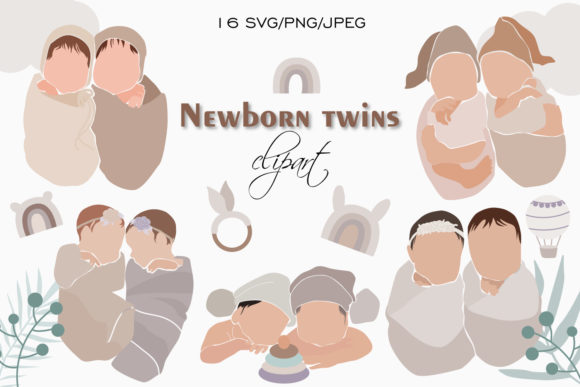 Download Newborn Clipart, Boho Baby Clipart SVG - Baby Collection