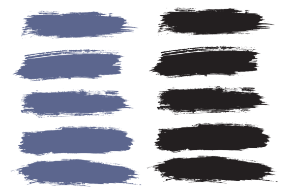 Download Paint Ink Vector Brush Stroke Set - Paint Collection